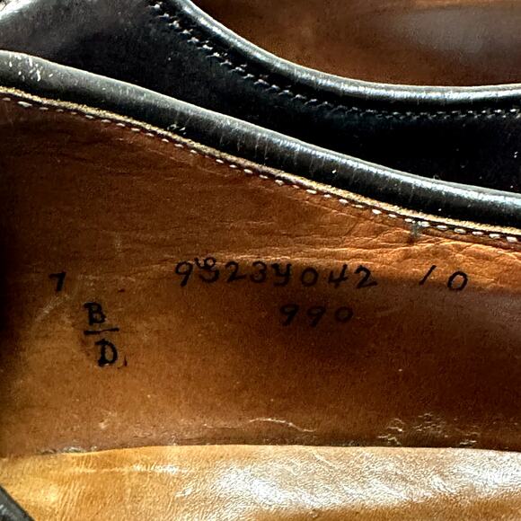 FULLY RESOLED Alden 990 Color 8 Shell Cordovan Plain Toe Blucher EUC Made USA 7 - Picture 10 of 12